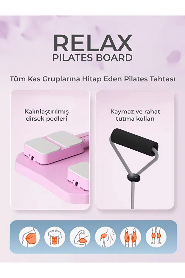Relax Katlanabilir Çok Fonksiyonlu Pilates Reformer Tahtası – Tüm Vücut Egzersiz Aleti